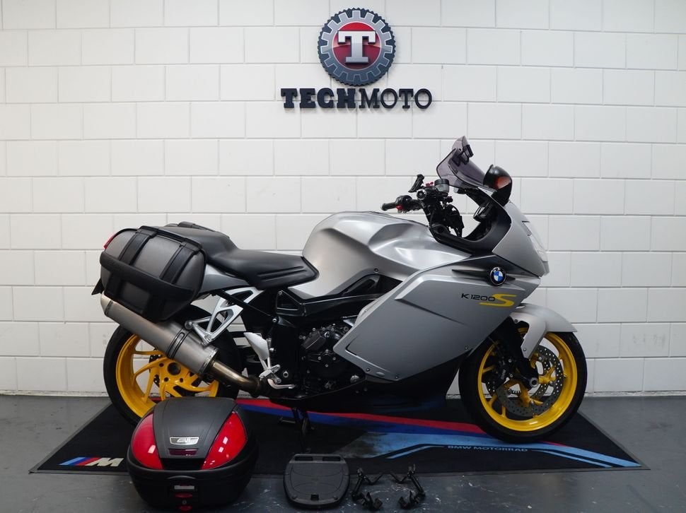 BMW K 1200 S k1200s 2007 ABS ESA Koffers Topcase Compleet, Motoren, 4 cilinders, Bedrijf, Onbekend, Toermotor