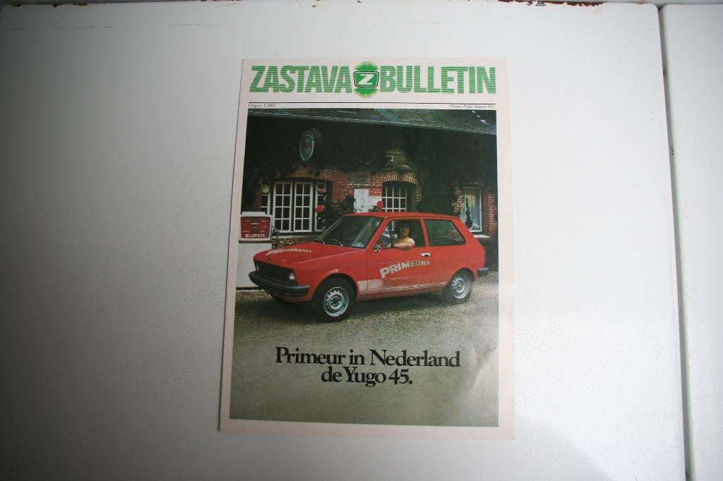 Folder Zastava Bulletin modellenprogramma (1-1983) (3), Ophalen of Verzenden, Nieuw, Overige merken