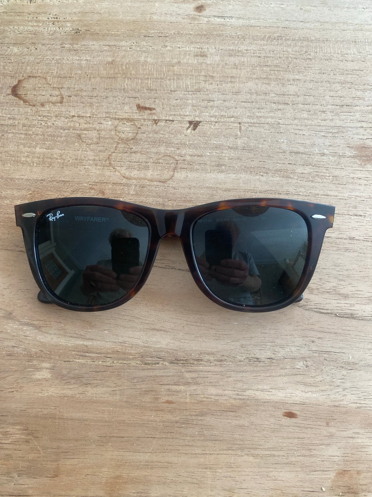 Ray-Ban Wayfarer zonnebril - klassiek en tijdloos, Zonnebril, Bruin, Ophalen of Verzenden, Zo goed als nieuw