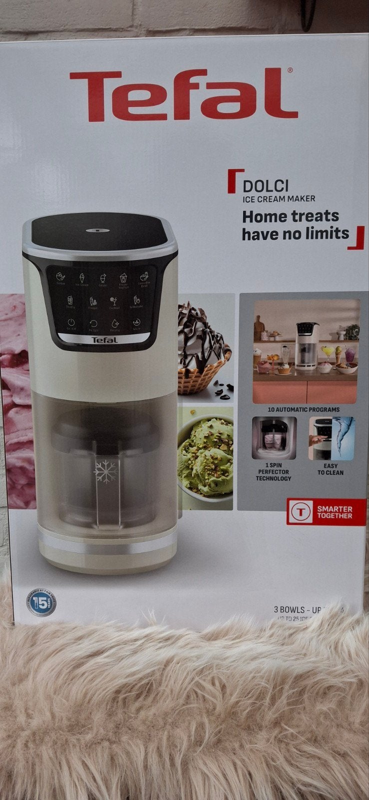 Tefal Dolci ijsmachine zgan! leuk voor de Feestdagen 🌲, Ophalen, Zo goed als nieuw