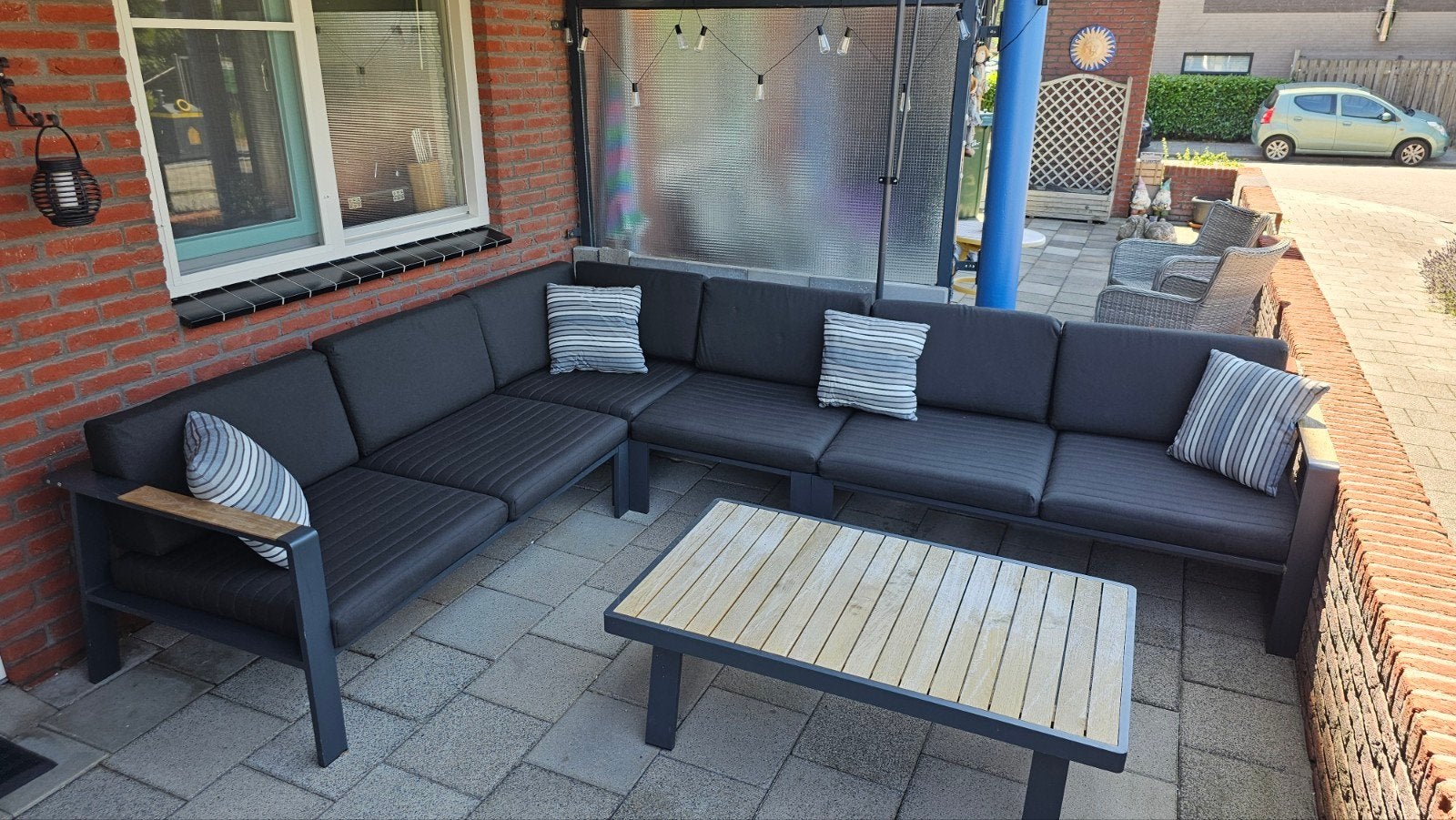 Loungeset z.g.a.n., Tuin en Terras, Ophalen, Aluminium, Bank