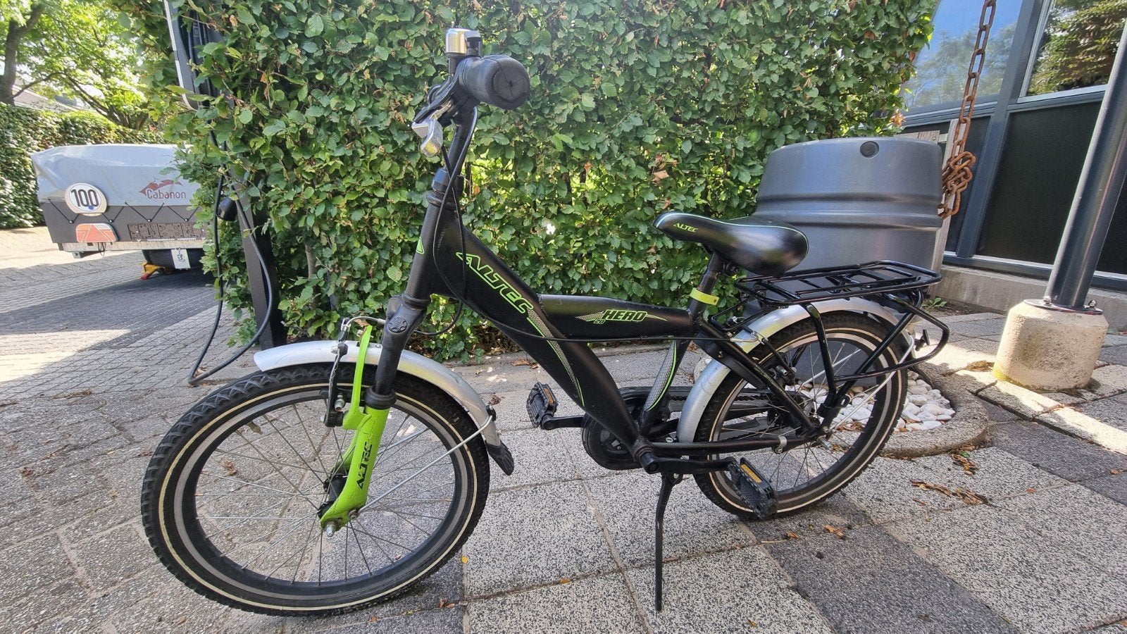 Altec Hero Kinderfiets - 20 inch - Zwart/Groen, Terugtraprem, Ophalen, Overige merken, 16 tot 20 inch