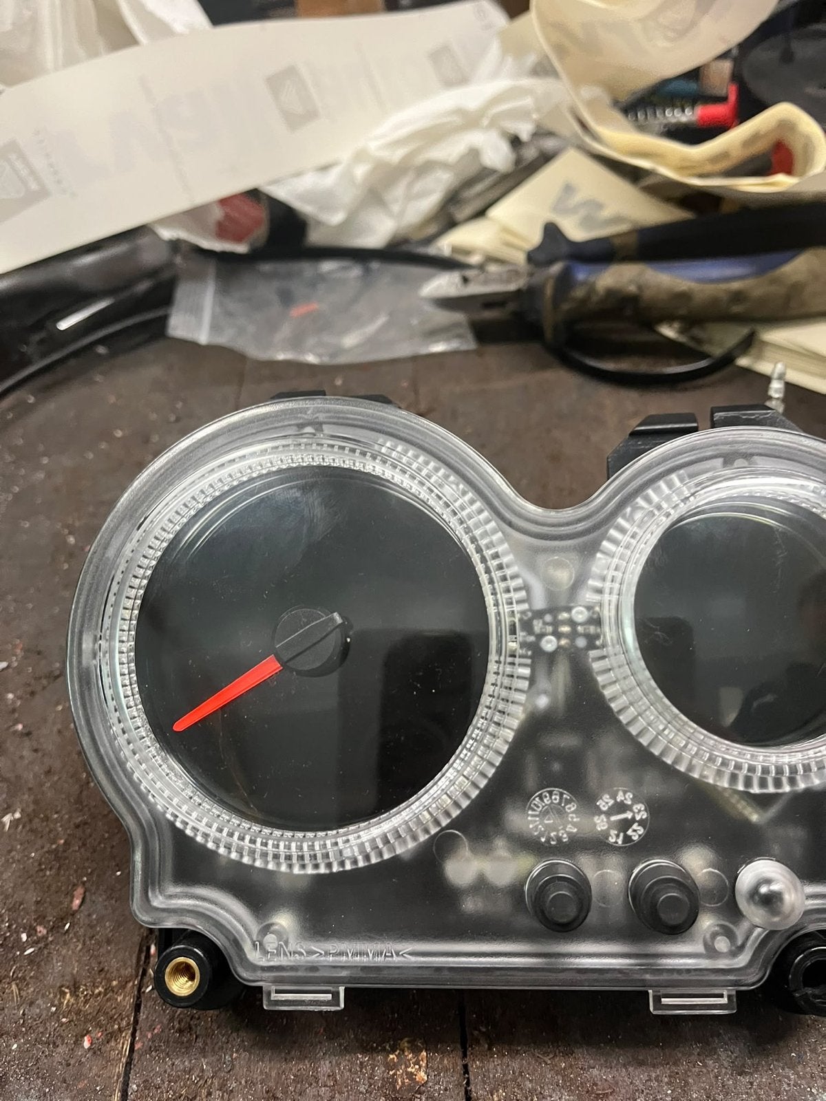Koso Toerenteller/Snelheidsmeter aerox, Ophalen of Verzenden, Gebruikt