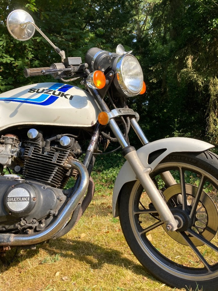 Suzuki GS450E uit 1988, Motoren, 450 cc, 2 cilinders, Gebruikt, Minimaal motorrijbewijs A2
