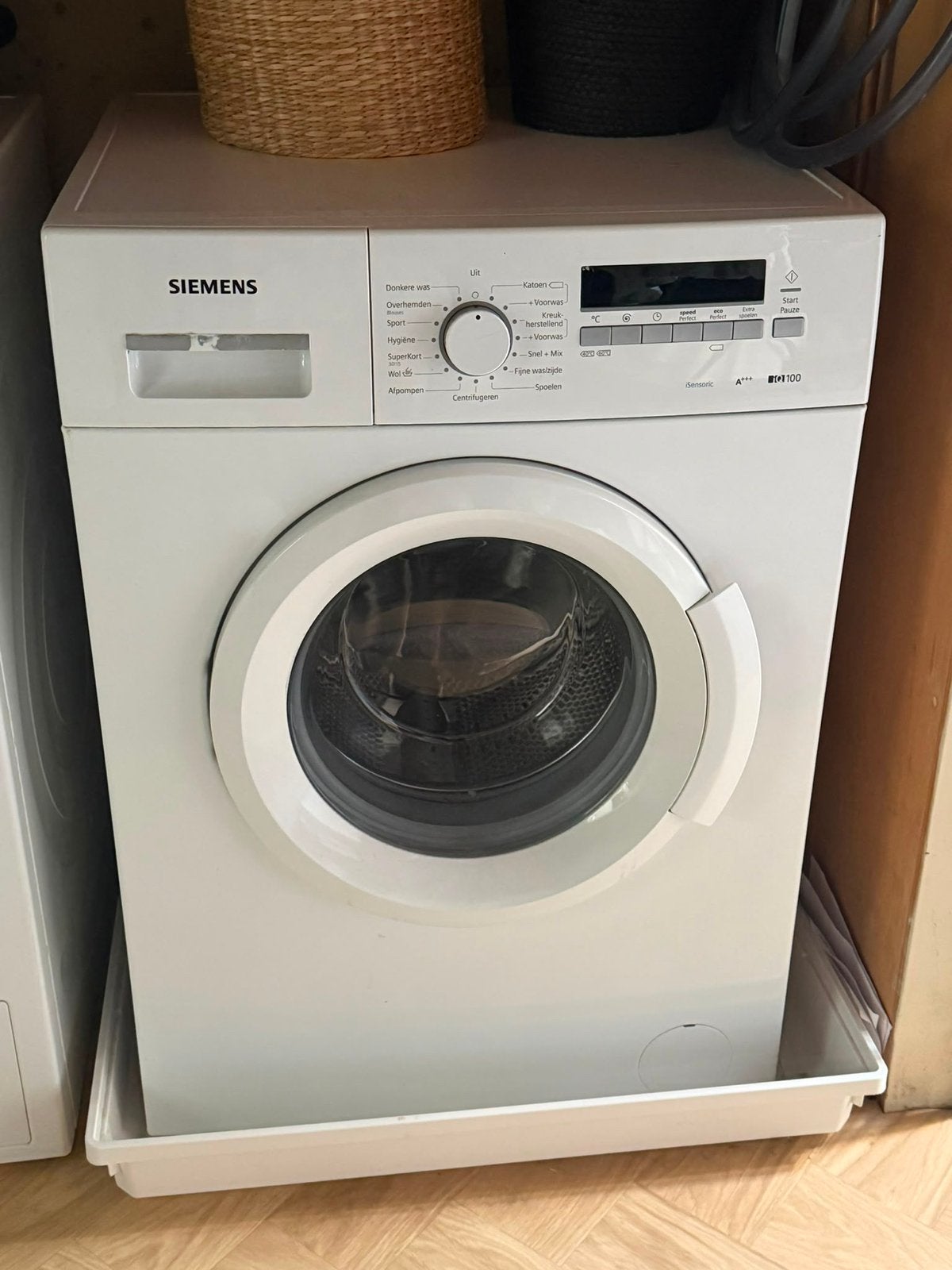 Siemens iQ100 Wasmachine – A+++ – Perfect Werkend, Ophalen, 8 tot 10 kg, 85 tot 90 cm, 1600 toeren of meer