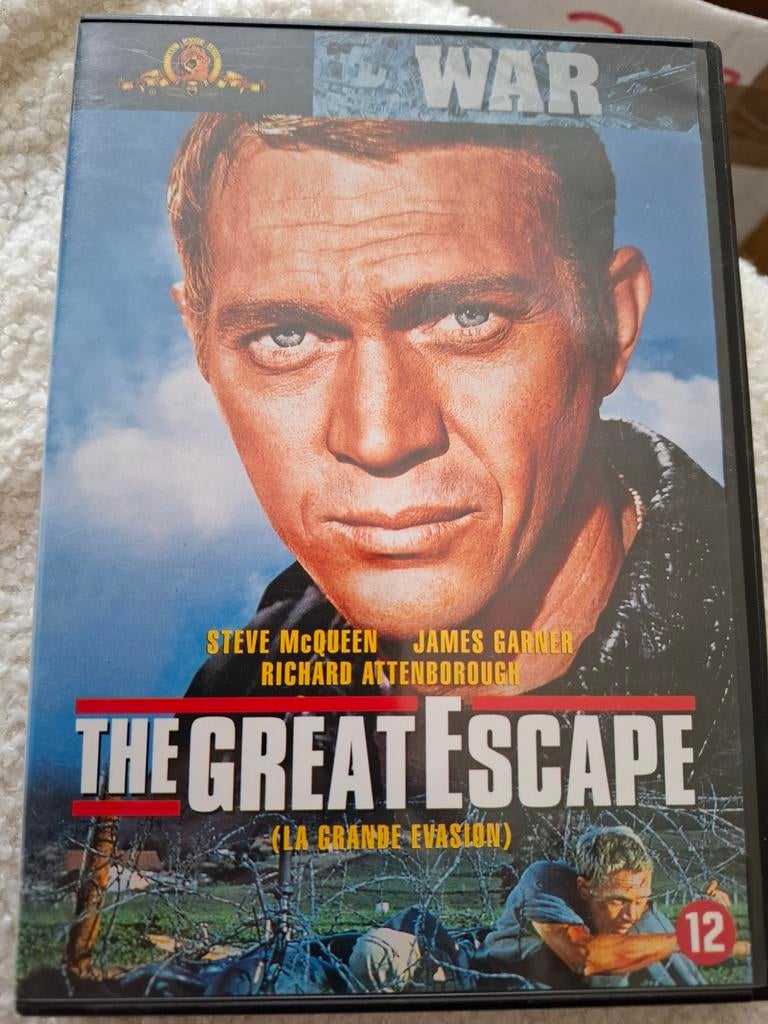 The great escape 1 disc, Cd's en Dvd's, Dvd's | Klassiekers, Ophalen of Verzenden, Zo goed als nieuw, Actie en Avontuur, Alle leeftijden