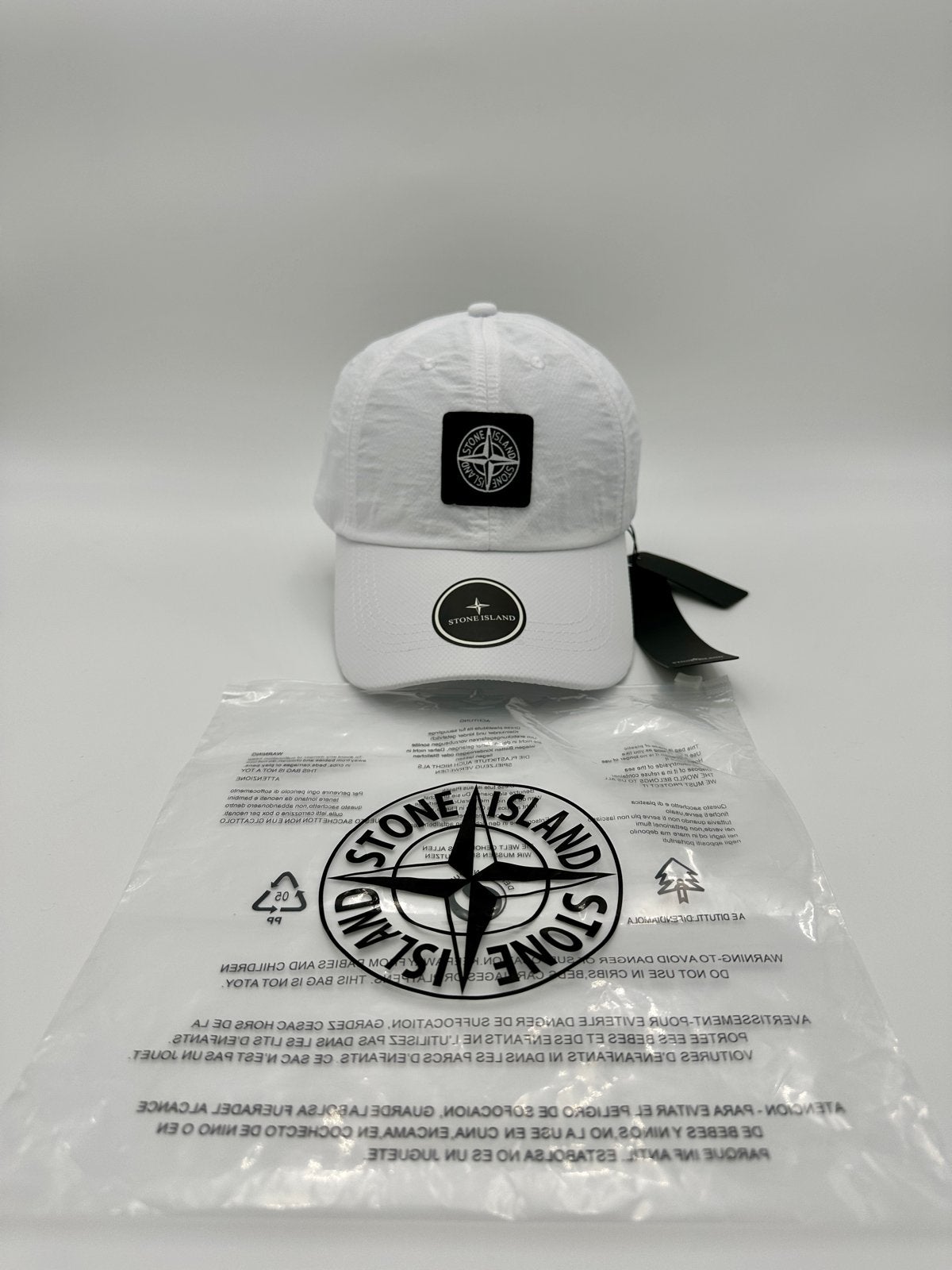 Witte Stone Island pet - Nieuw met labels en verpakking, Verzenden, Nieuw, One size fits all, Pet