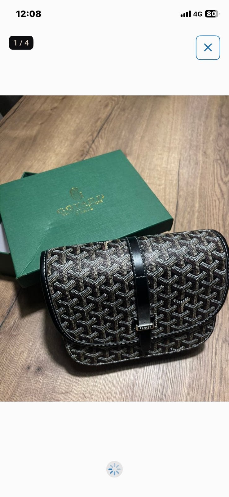 Goyard nek tas, Ophalen, Zo goed als nieuw, Pluche