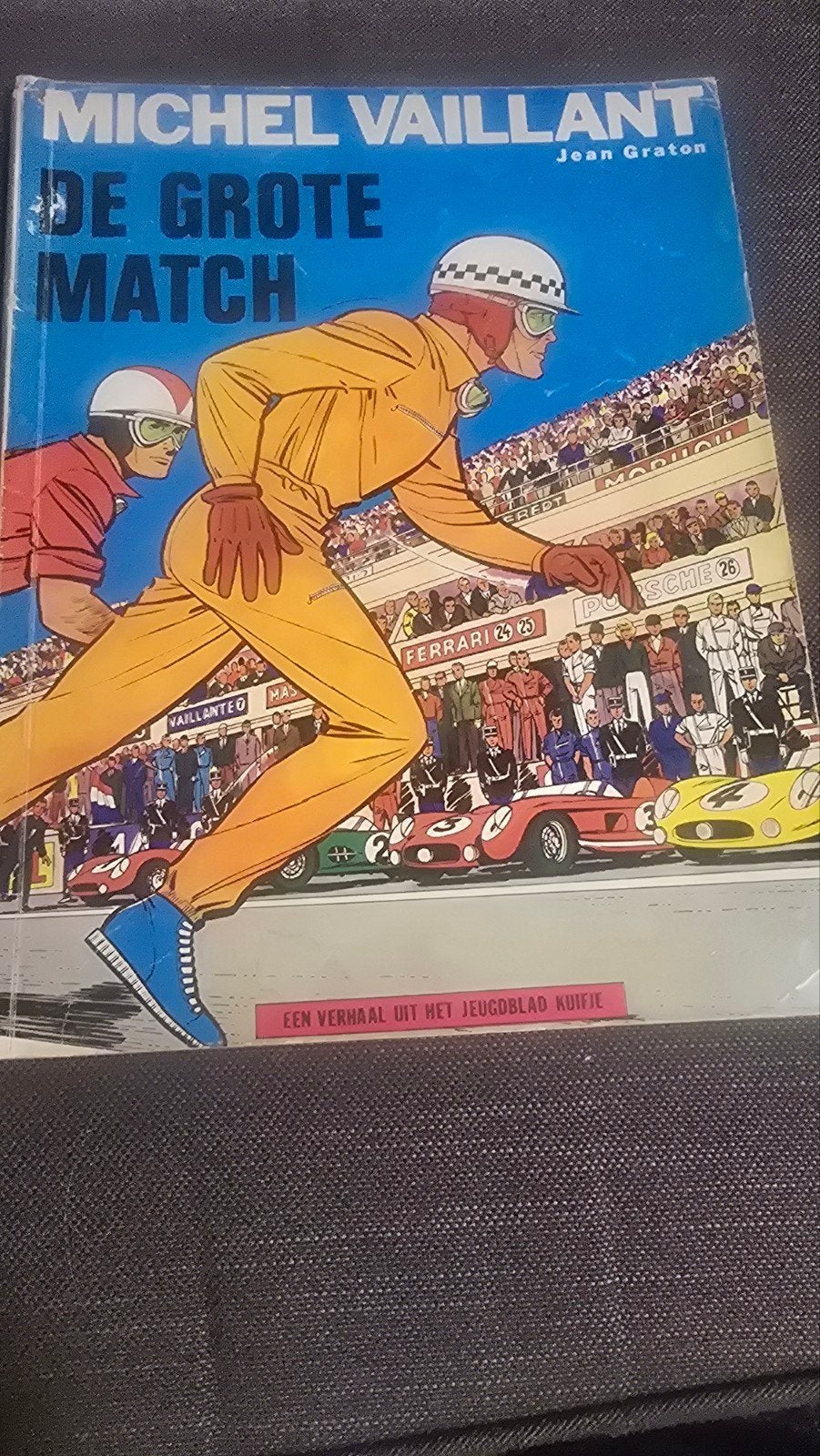 Michel Vaillant - De Grote Match (Jeugdblad Kuifje), Eén stripboek, Ophalen of Verzenden, Gelezen, Jean Graton