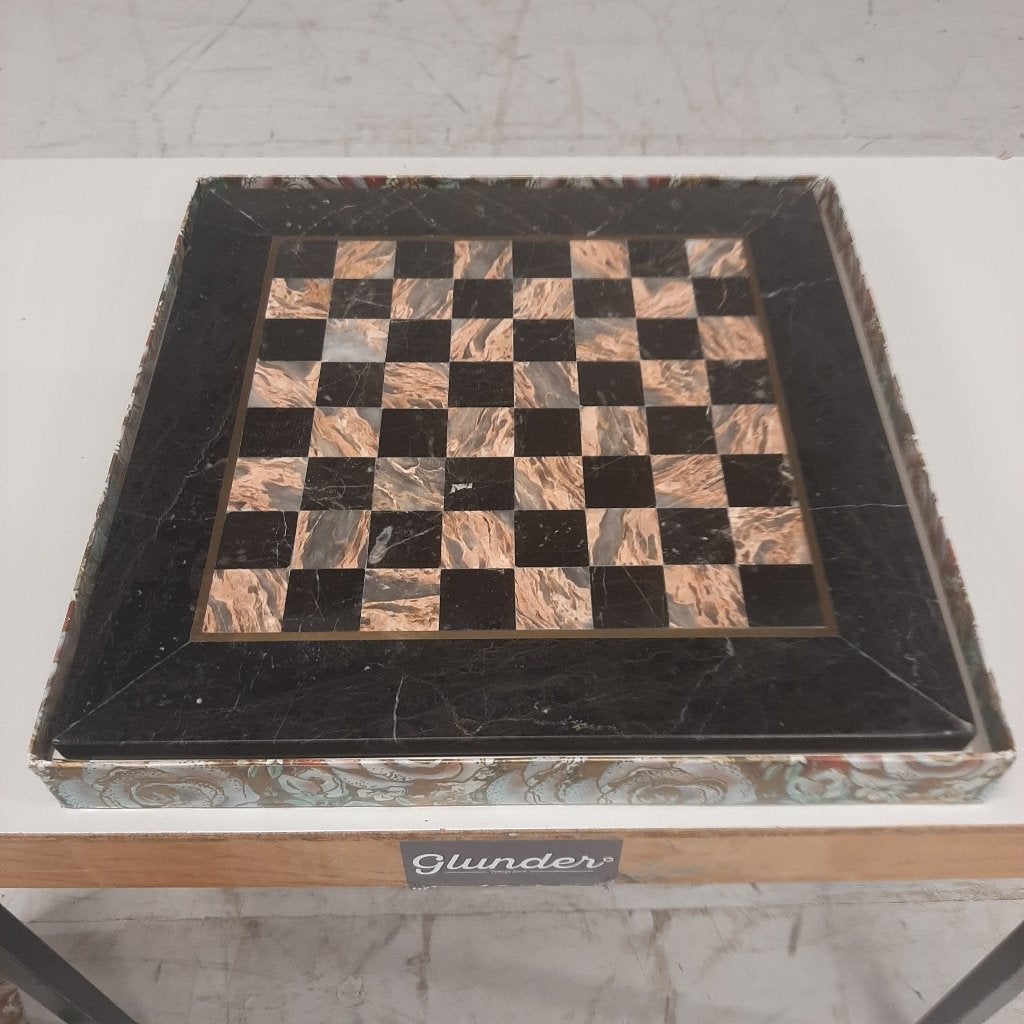 Natuursteen schaakbord, Ophalen, Een of twee spelers, Zo goed als nieuw, Nvt