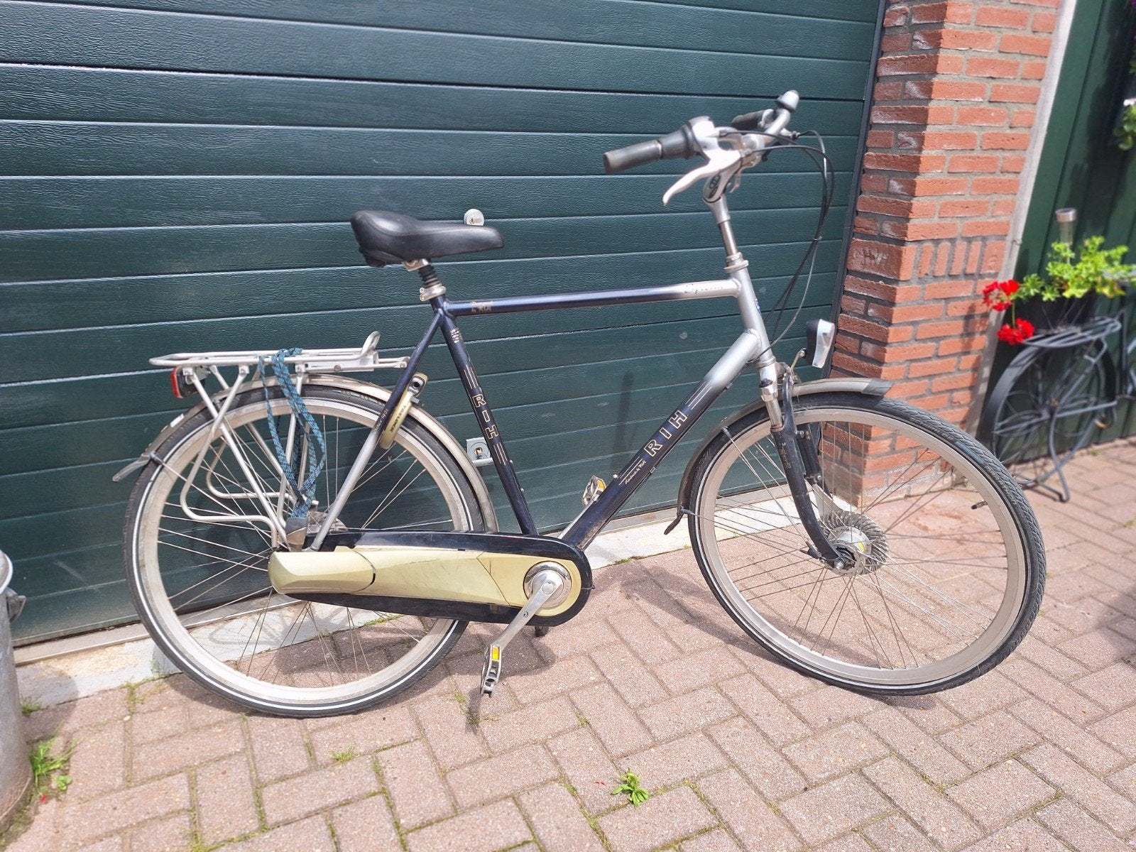 RIH herenfiets, Fietsen en Brommers, Fietsen | Heren | Herenfietsen, Gebruikt, Versnellingen, 61 tot 65 cm, Trommelrem