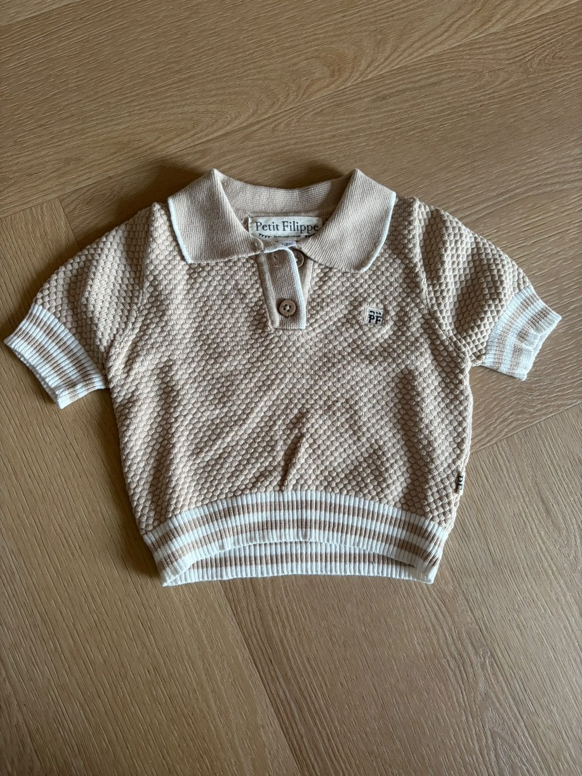 Petit Filippe polo - maat 3-6 mnd/62, Ophalen, Zo goed als nieuw, Jongetje, Shirtje of Longsleeve