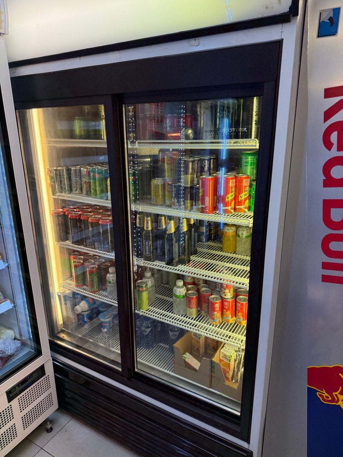TEFCOLD FSC 1200 S Koelkast met glazen schuifdeuren, Ophalen of Verzenden