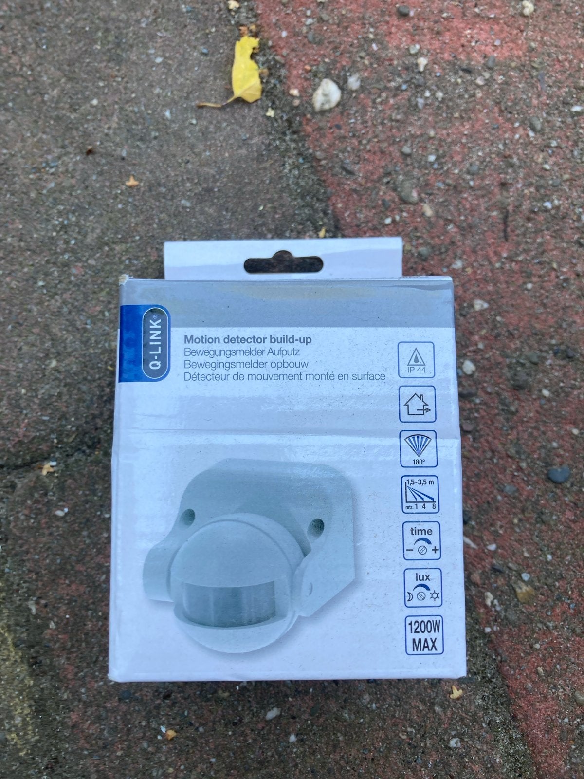 Q-Link Bewegingsmelder Opbouw - IP44, 1200W Max, Ophalen of Verzenden, Nieuw, Overige merken, Overige typen
