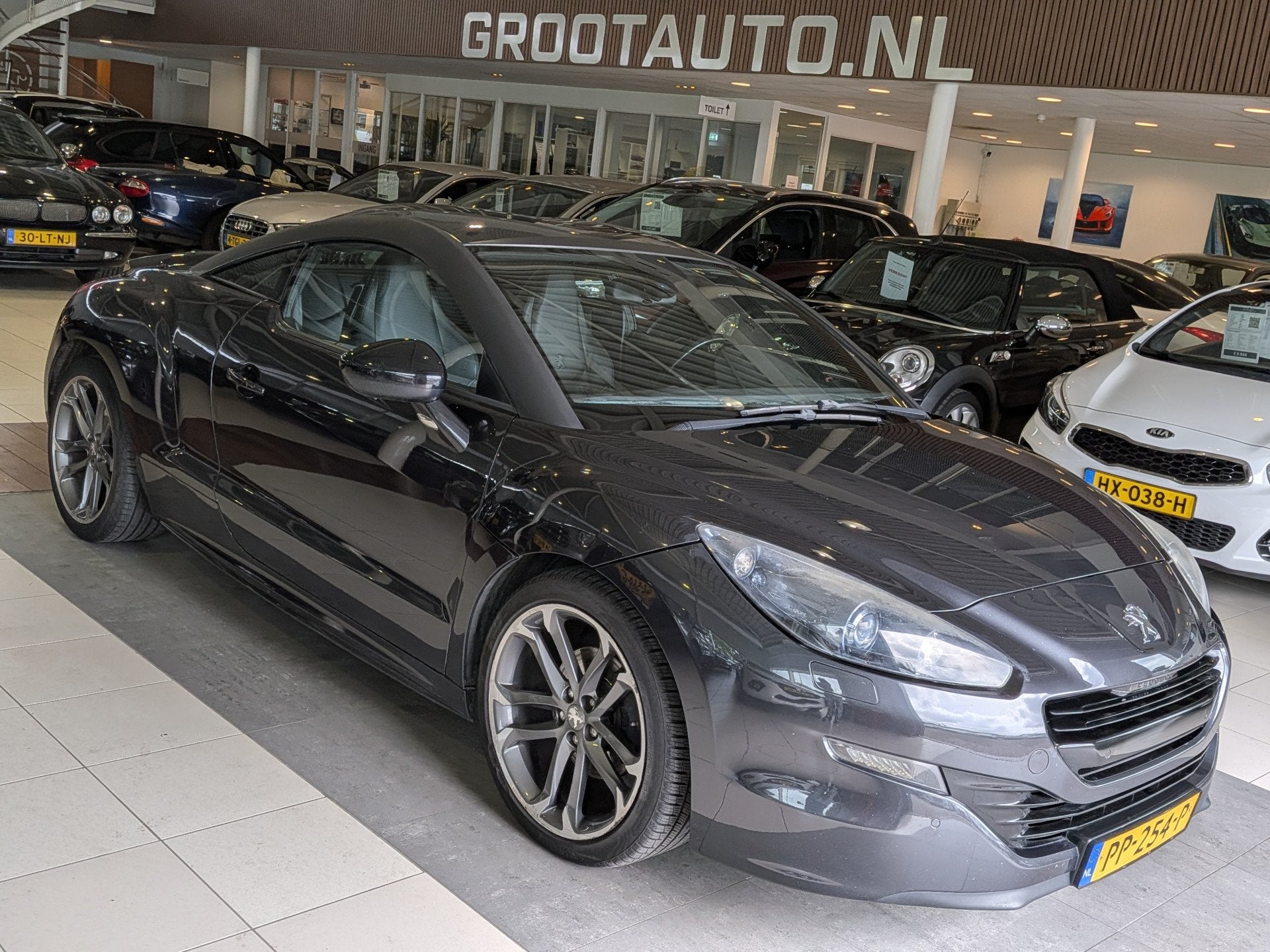 Peugeot RCZ 1.6 THP Airco, Cruise Control, Stuurbekrachtigin, Voorwielaandrijving, Euro 5, Gebruikt, Zwart