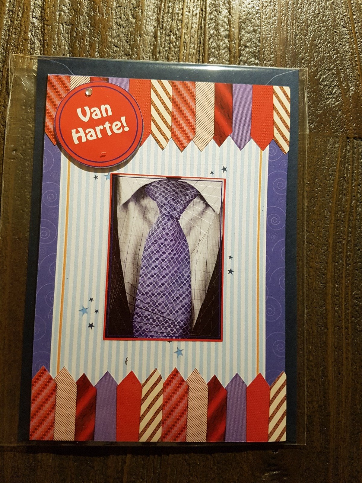 Kaartje verjaardag mannen stropdas, Ophalen of Verzenden, Nieuw, Overige thema's