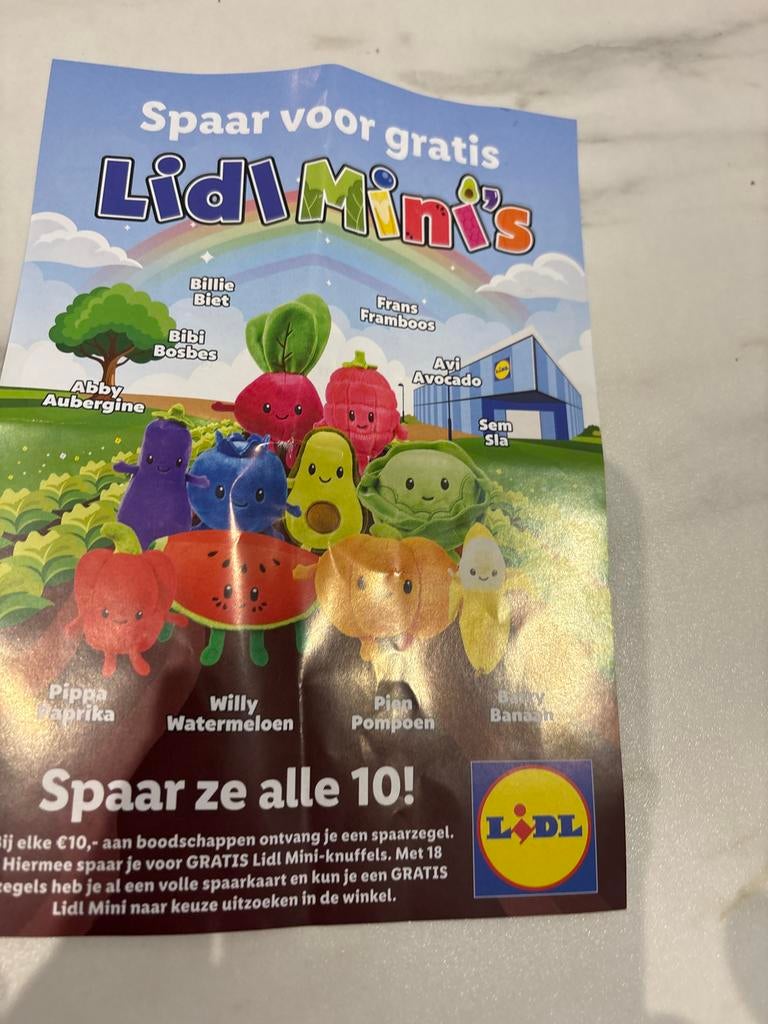 Lidl Mini's zegels gratis gezocht, Lidl, Verzenden