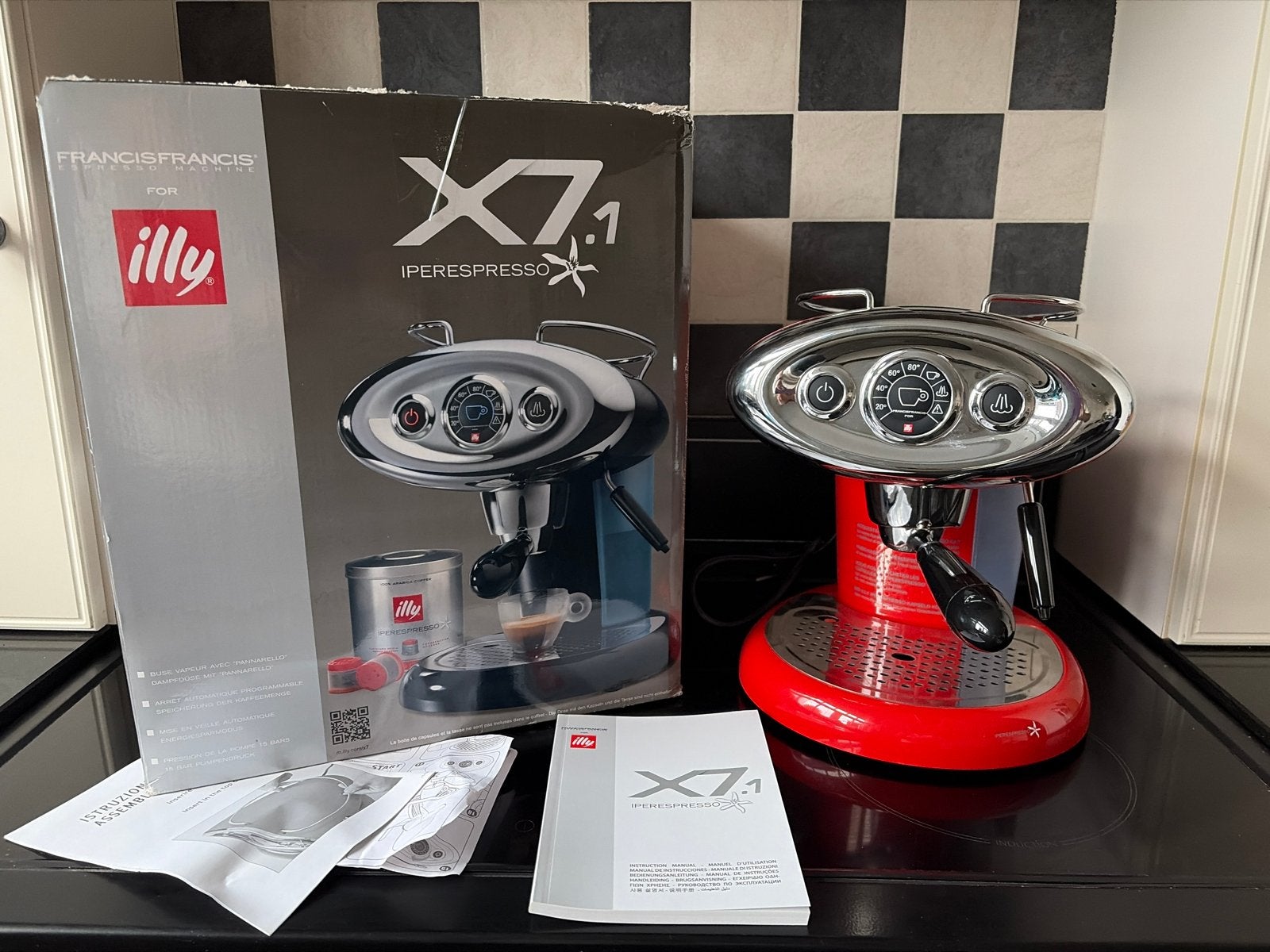 Illy FrancisFrancis! X7.1 Iperespresso Rood, Espresso apparaat, Ophalen of Verzenden, Zo goed als nieuw, 1 kopje