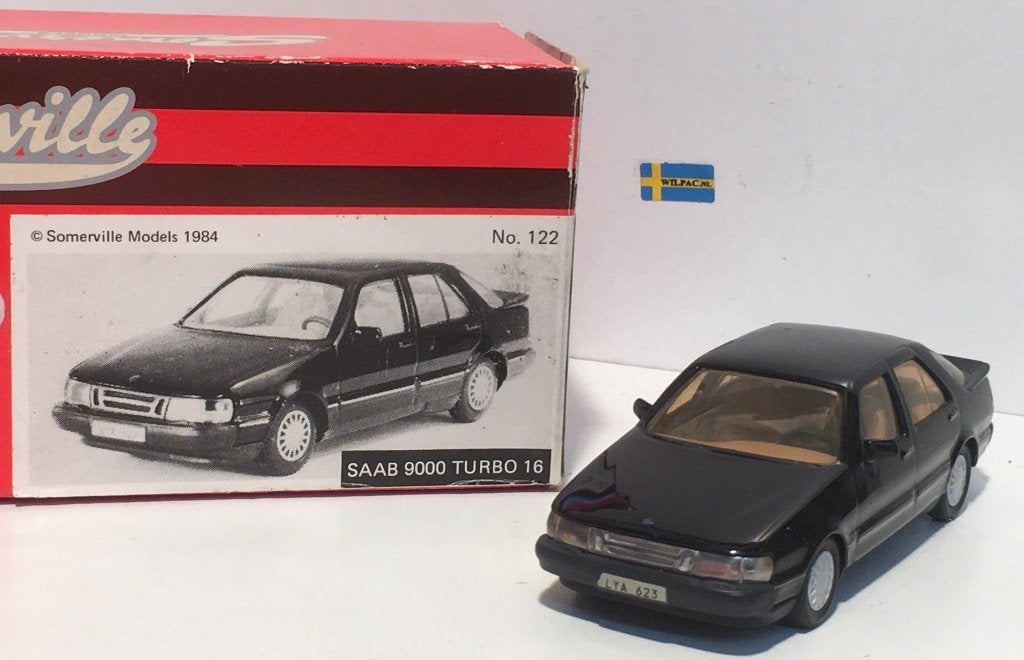 Somerville #122. Saab 9000. Turbo zwart beige inter 1:43 mib, Hobby en Vrije tijd, Modelauto's | 1:43, Ophalen of Verzenden, Nieuw