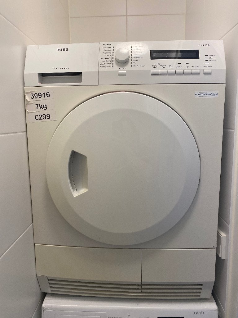 Wasdroger/ tumble dryer van AEG, Ophalen, 6 tot 8 kg, Gebruikt, Voorlader