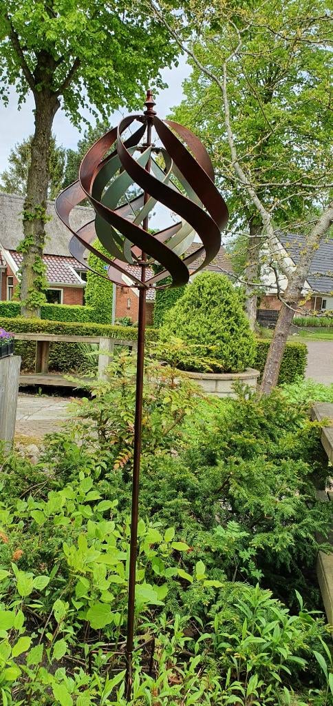 SFEERBOL / windmolen / metaal / windspinner, Tuin en Terras, Windwijzers en Windmolens, Nieuw, Info@huisentuindecoratiemarie.nl