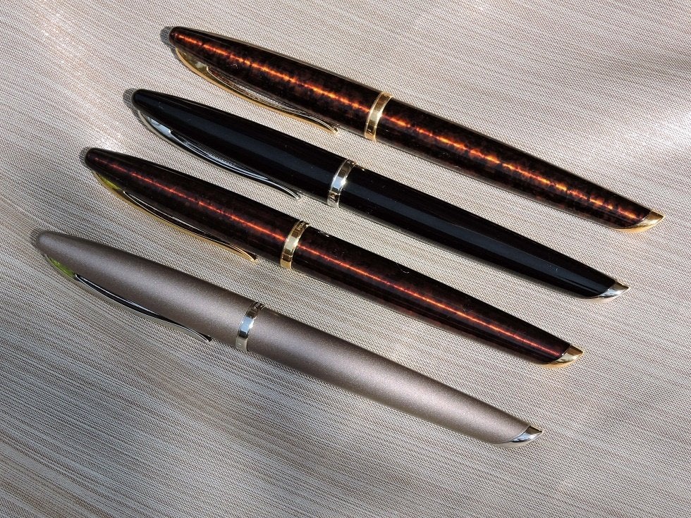 Fraaie Waterman Carène vulpen, balpen, potlood, rollerball, Pennenset, Verzenden, Met doosje, Zo goed als nieuw