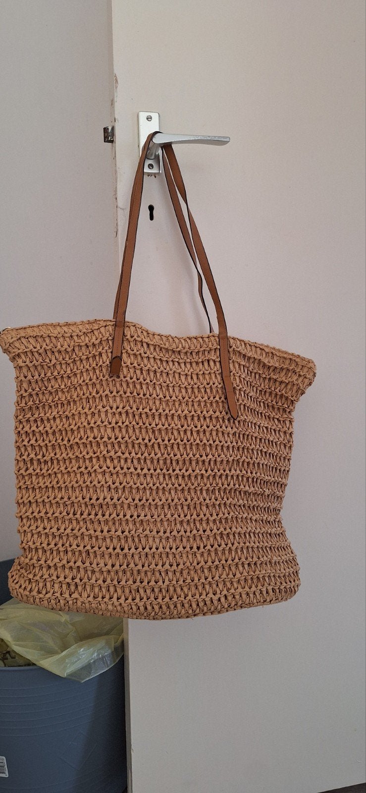 H&M rieten grote tas/shopper, Ophalen of Verzenden, Gebruikt, Shopper