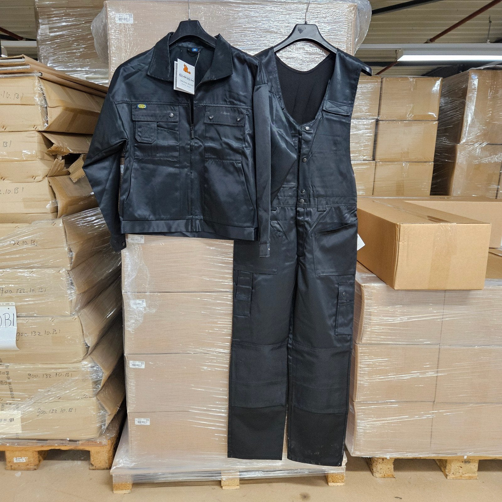Zwarte werkjas en tuinbroek set - Nieuw, Overall, Nieuw, Ophalen of Verzenden, Heren