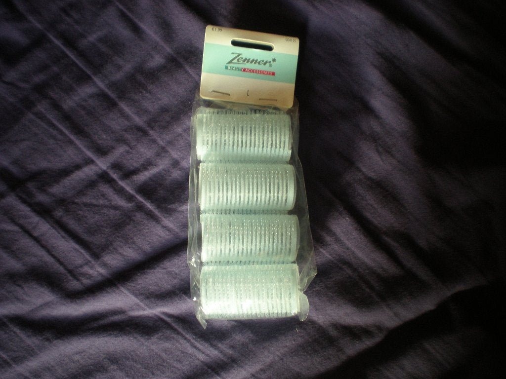 4 lichtblauwe zelfklevende krullers 30 MM. Zenner. Nieuw., Sieraden, Tassen en Uiterlijk, Uiterlijk | Haarverzorging, Ophalen of Verzenden