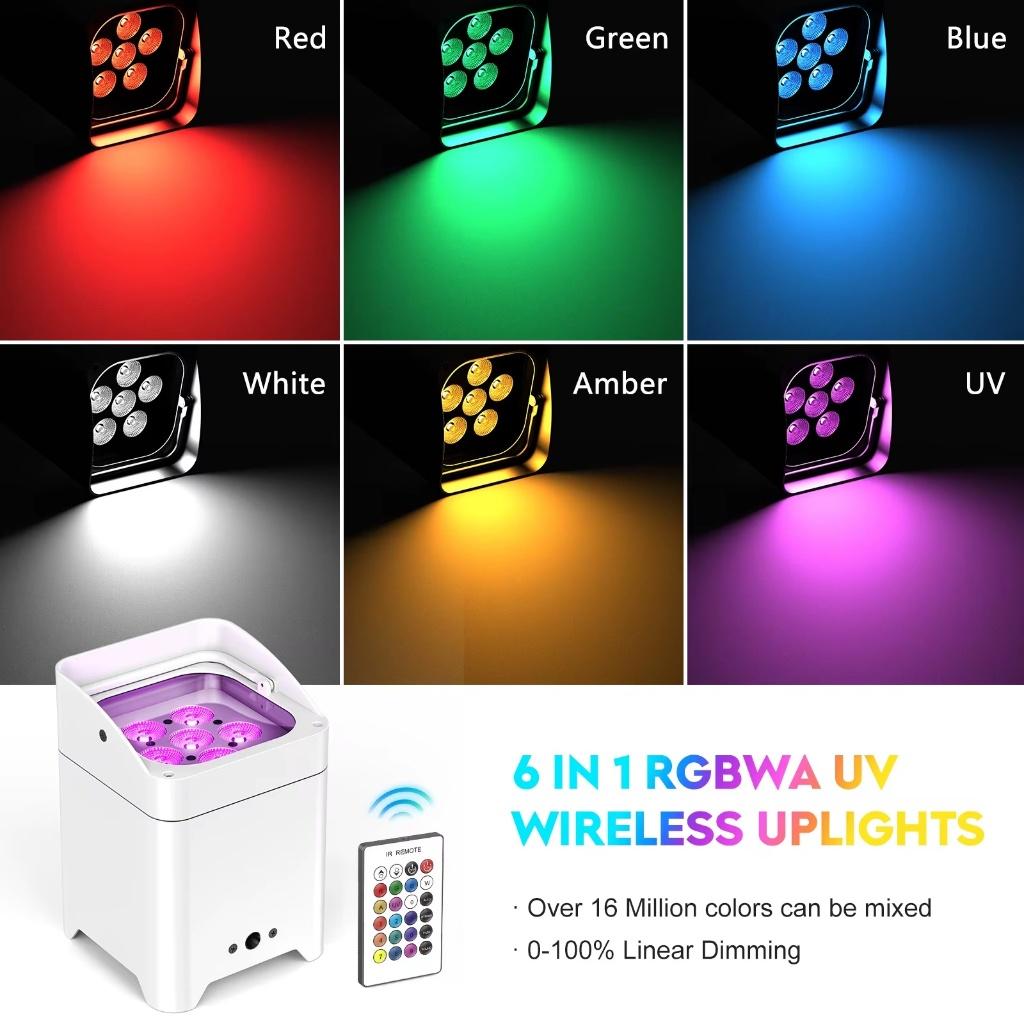 4 x First Class 6x36 W 6in1 LED Par RGBWA + UV, Contacten en Berichten, Muziek maken en Bandleden