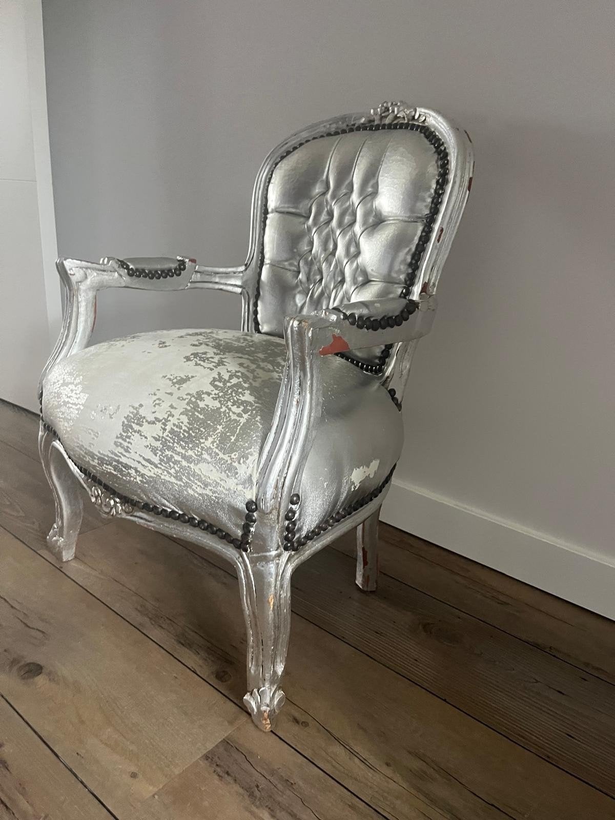 Klassiek kinderstoeltje - Zilver (opknapper), Ophalen, Gebruikt, Stoel
