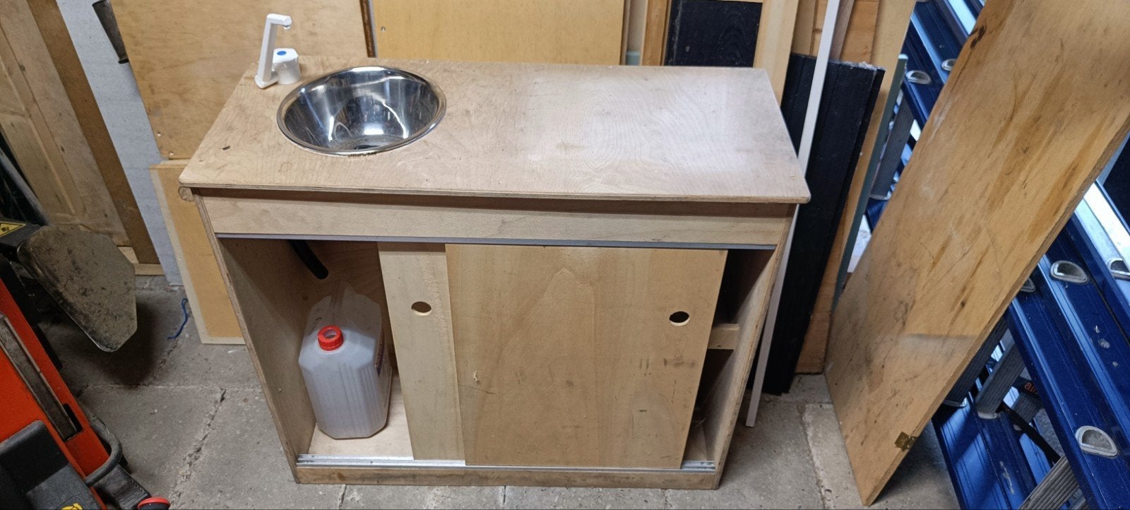 Camperbouw  keukenblok en tafel, Caravans en Kamperen, Ophalen, Gebruikt
