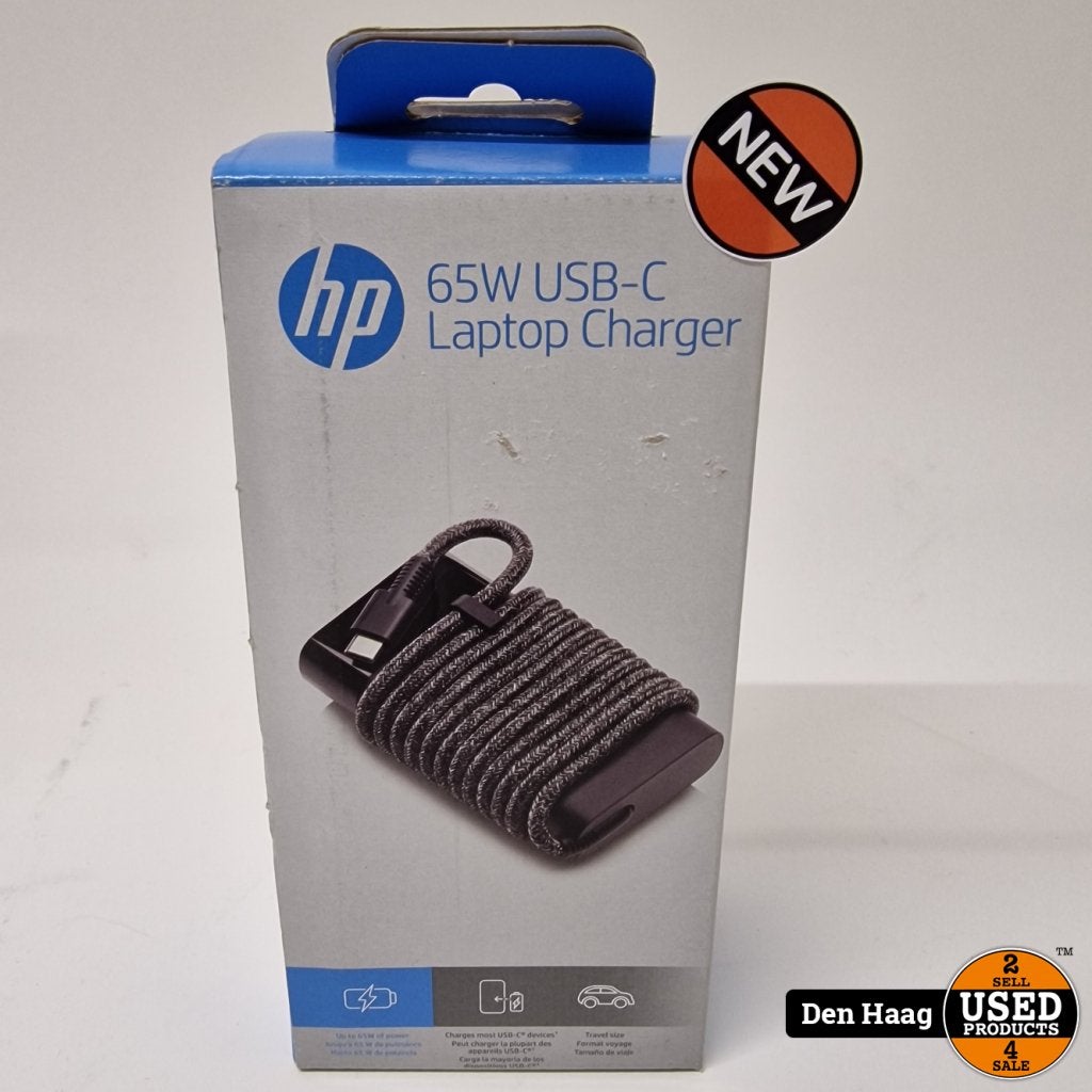 HP USB-C 65W Laptop Lader | Nieuw, HP, Gebruikt, Support@hp.com, 1501 Page Mill Road
Palo Alto, CA 94304
USA
