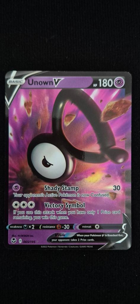 Pokémon Kaart: Unown V (065/195) - Nieuwstaat, Ophalen of Verzenden, Nieuw, Losse kaart