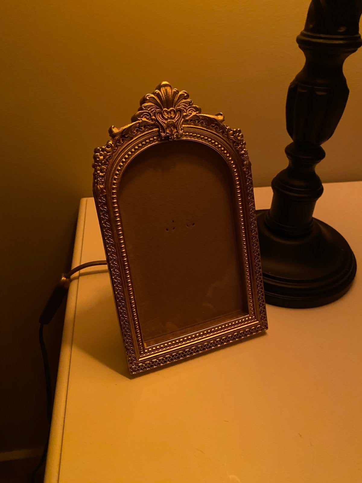 Gouden Barok Fotolijst, Overige materialen, Met sierrand, Ophalen of Verzenden, Zo goed als nieuw