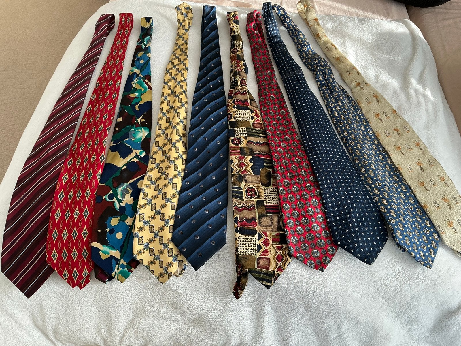 Diverse Heren Dassen - Set van 10 Stuks, Ophalen of Verzenden, Zo goed als nieuw, Meerkleurig, Met patroon