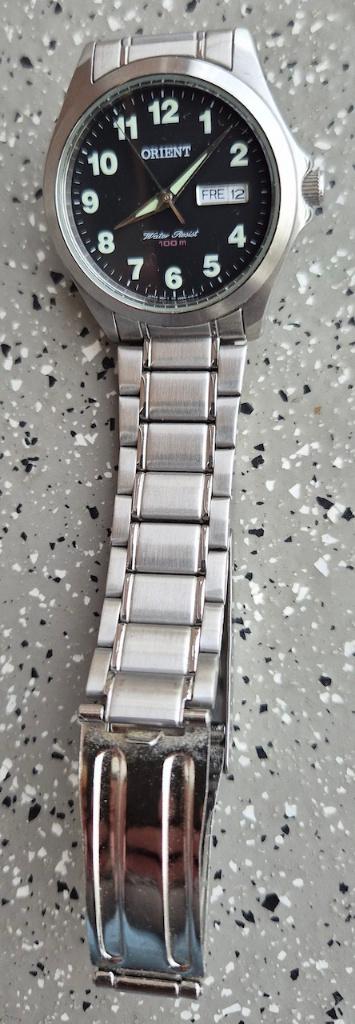 Orient Fitness herenhorloge Quartz FUG0Q008B6., Overige merken, Staal, Staal, Polshorloge