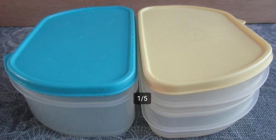 Tupperware stapel drie / voor vleeswaren / hapjes / brood, Ophalen of Verzenden, Overige typen
