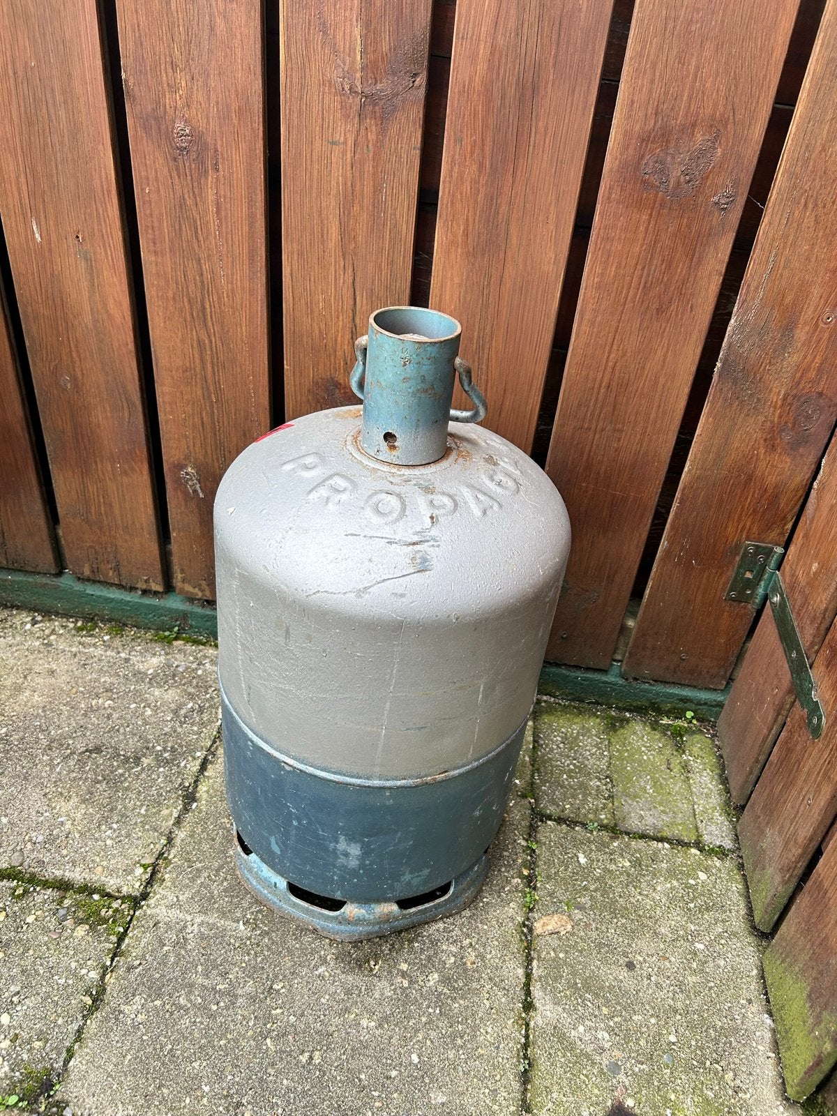 Propaan gasfles, Ophalen, Gebruikt