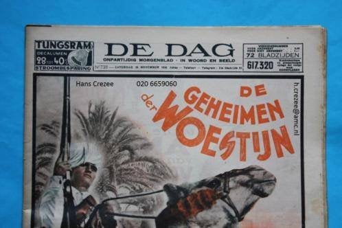 zoek oud krant De Dag morgenblad Antwerpen Vlaanderen 1937, Boeken, Ophalen of Verzenden, Gelezen, Krant