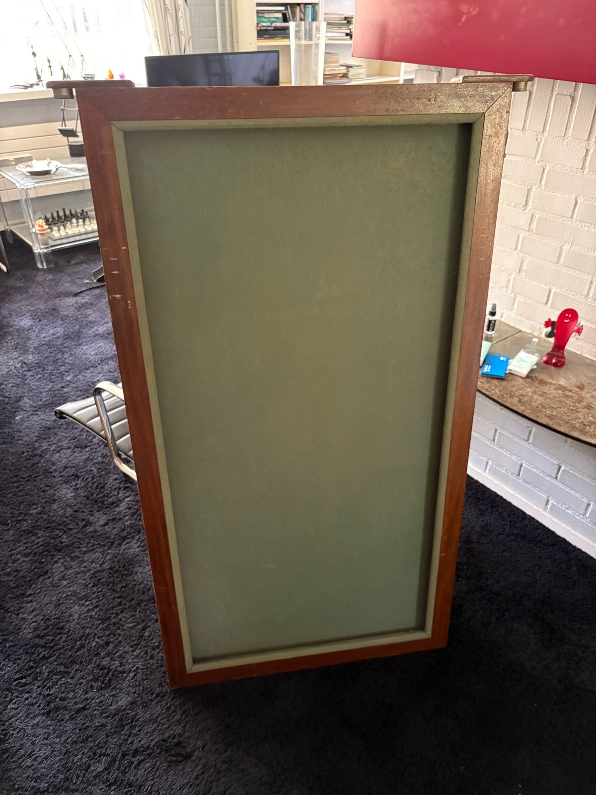 Vintage biljarttafelblad zonder poten - 122x66 cm, Sport en Fitness, Biljarten en Poolen, Ophalen, Gebruikt, Pooltafel