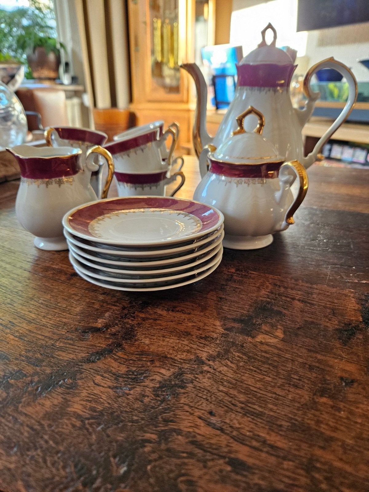 Vintage theeservies 6 personen - Zaječar Yugoslavia, Antiek en Kunst, Ophalen of Verzenden