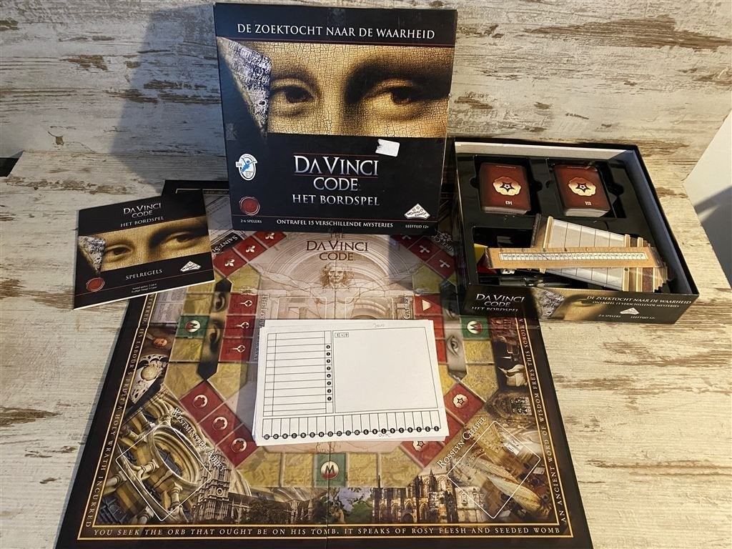 Da Vinci code het bordspel de zoektocht naar de waarheid [s5, Verzenden, Zo goed als nieuw