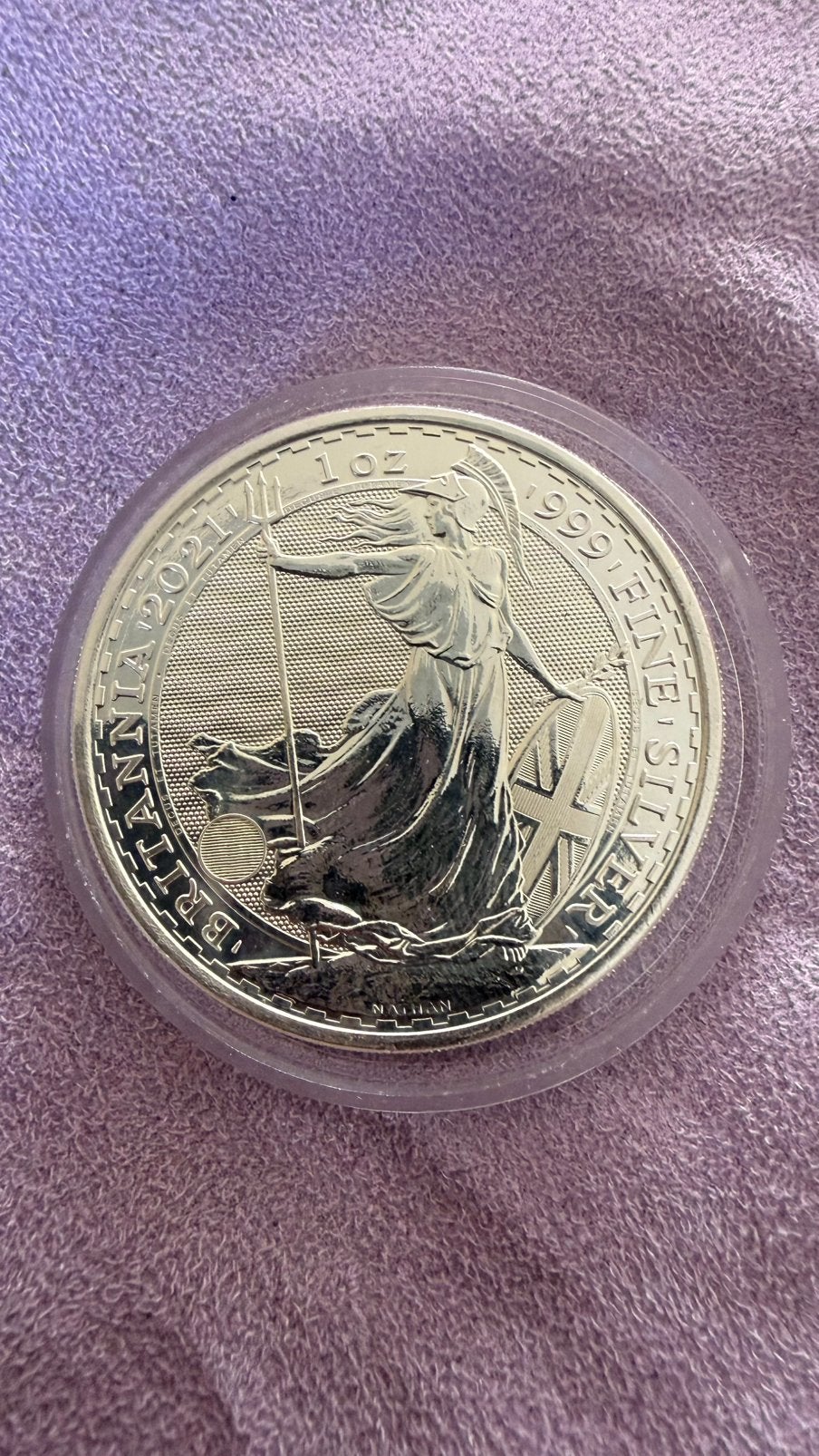 2021 Great Britain 1 oz Silver Britannia, Postzegels en Munten, Verzenden, Zilver