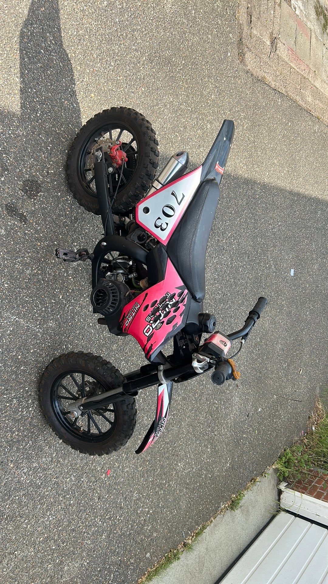 49cc Nitro Mini Crosser -, Fietsen en Brommers, Ophalen, Gebruikt, Schijfrem, Dirtbike