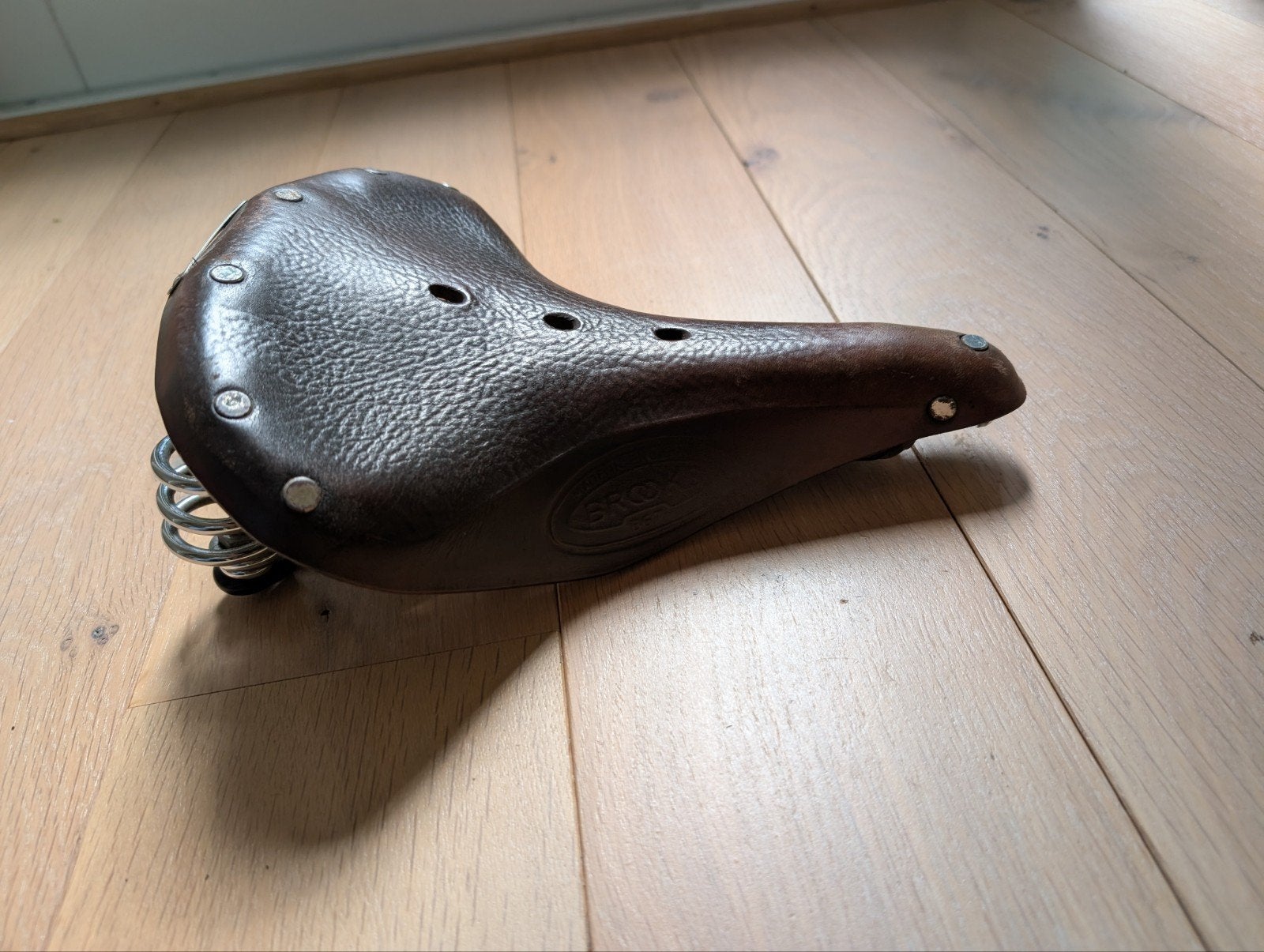 Brooks Zadel B67 Heren - Comfortabel Lederen Fietszadel, Fietsen en Brommers, Fietsonderdelen, Gebruikt, Leer, Toerfiets, Ophalen of Verzenden