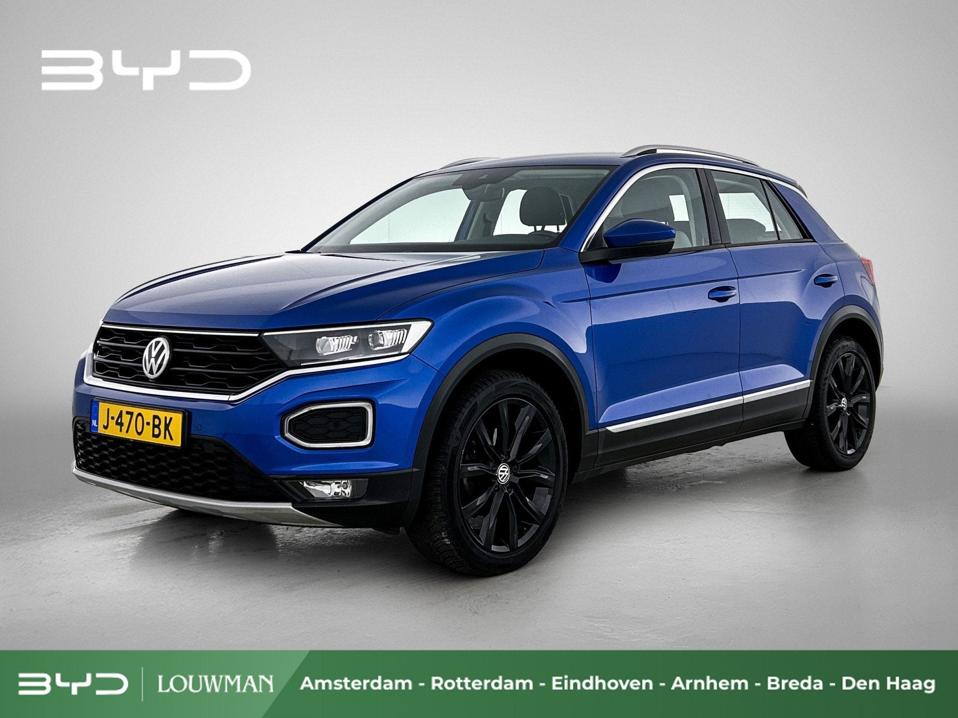 Volkswagen T-Roc 1.5 TSI Sport | BTW Voertuig | Automaat | T, Auto's, Volkswagen, Stof, 4 cilinders, 150 pk, Blauw