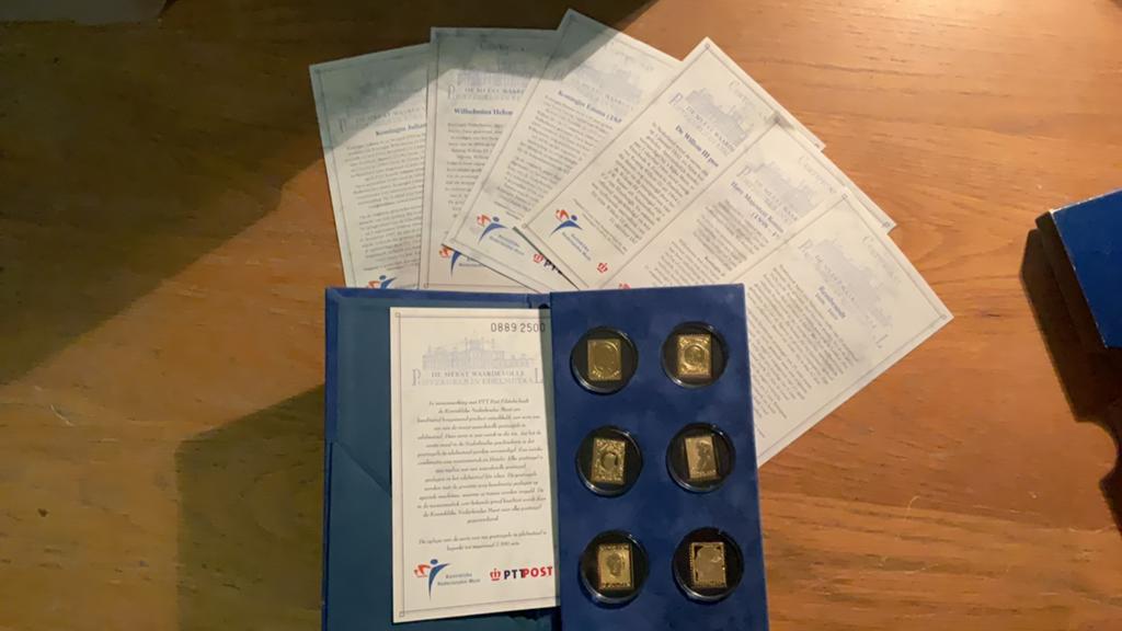 Postzegels in edelmetaal deel 1, Ophalen of Verzenden, Na 1940, Postfris