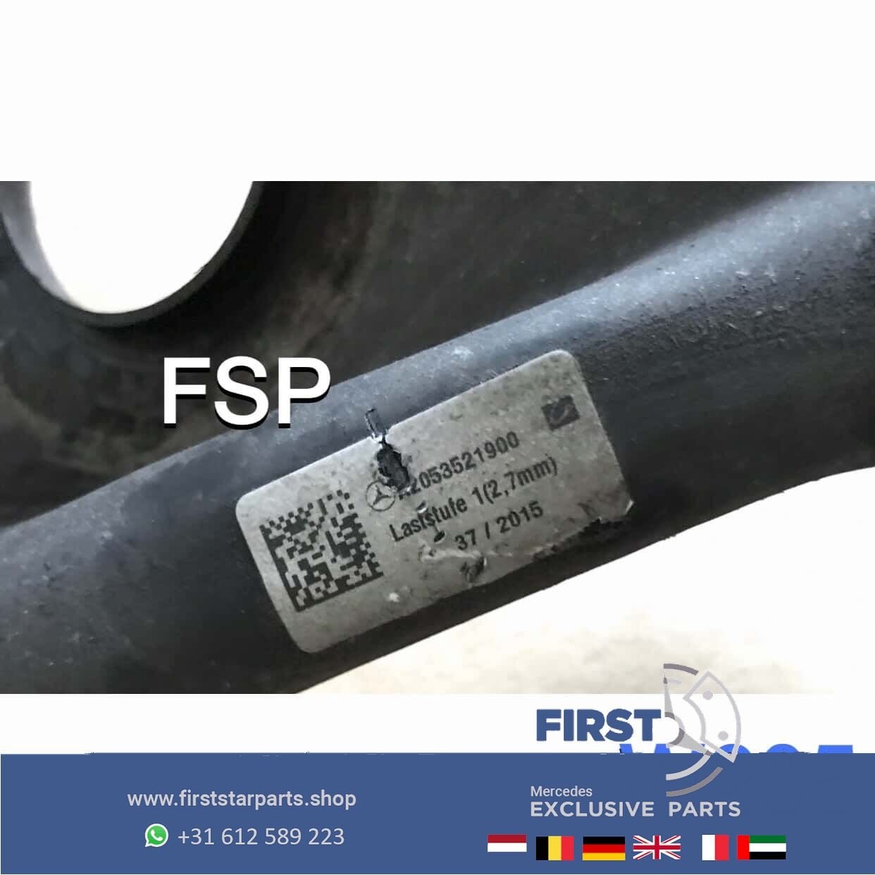 W205 fusee wielnaaf draagarm schokbreker links rechts achter, -, -, -