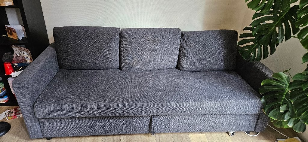Ikea slaapbank met opbergruimte, Huis en Inrichting, Ophalen, Kunststof, 100 tot 125 cm, Driepersoons